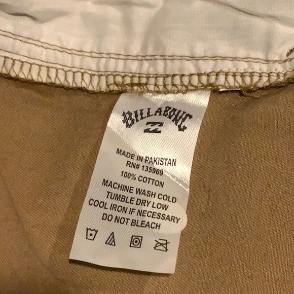 BILLABONG MEN'S SHORTS  ~ KHAKI ~ 2XL ~ NWT - Picture 8 of 11